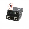 Bộ chuyển đổi quang điện Netlink 1 ra 4 Cổng LAN HTB-3100/HL-SF1004D