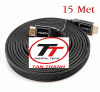 Cáp HDMI - Flat - 15 Mét, Chuẩn HD 14