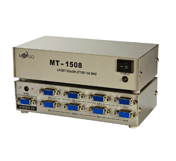 Hộp chia VGA 8 Port, 150Mhz - co Adapter