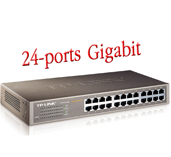 Switch TPLink - 24 Port , 24-Port Gigabit