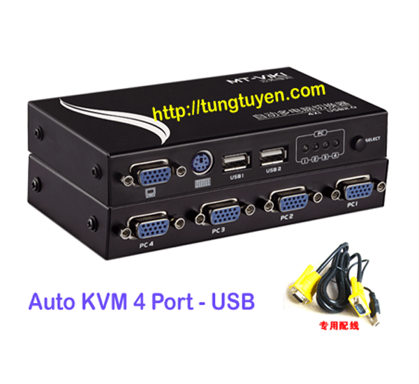 Auto KVM 4 Port USB, Chuyển đổi tự động