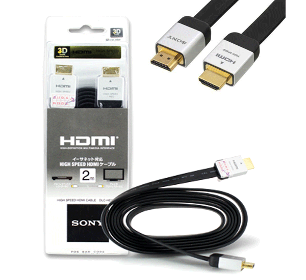 Cáp  HDMI Sony 2 Mét, Chuẩn HD 1.4
