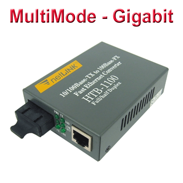 Converter Multi-mode, Supports 1000Base-TX