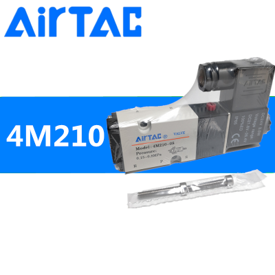 Van điện từ khí nén, solenoid valve AIRTAC  4M210-08,4M310-10, 4M410-15-DC24V, AC110V, AC220V, AC380V