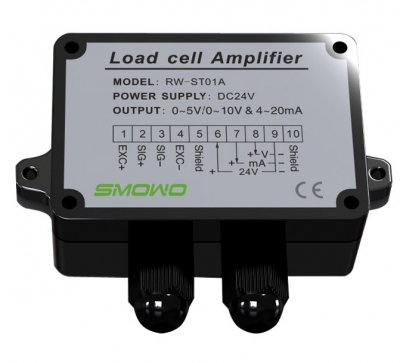 Hộp khuếch đại tin hiệu cảm biến tải, Load cell amplifier, weight transmitter  RW-ST01A 0-10v/4-20ma