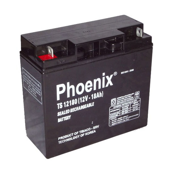 Bình ắc quy kín khí (AGM VRLA) Phoenix 12V-18Ah (TS12180)