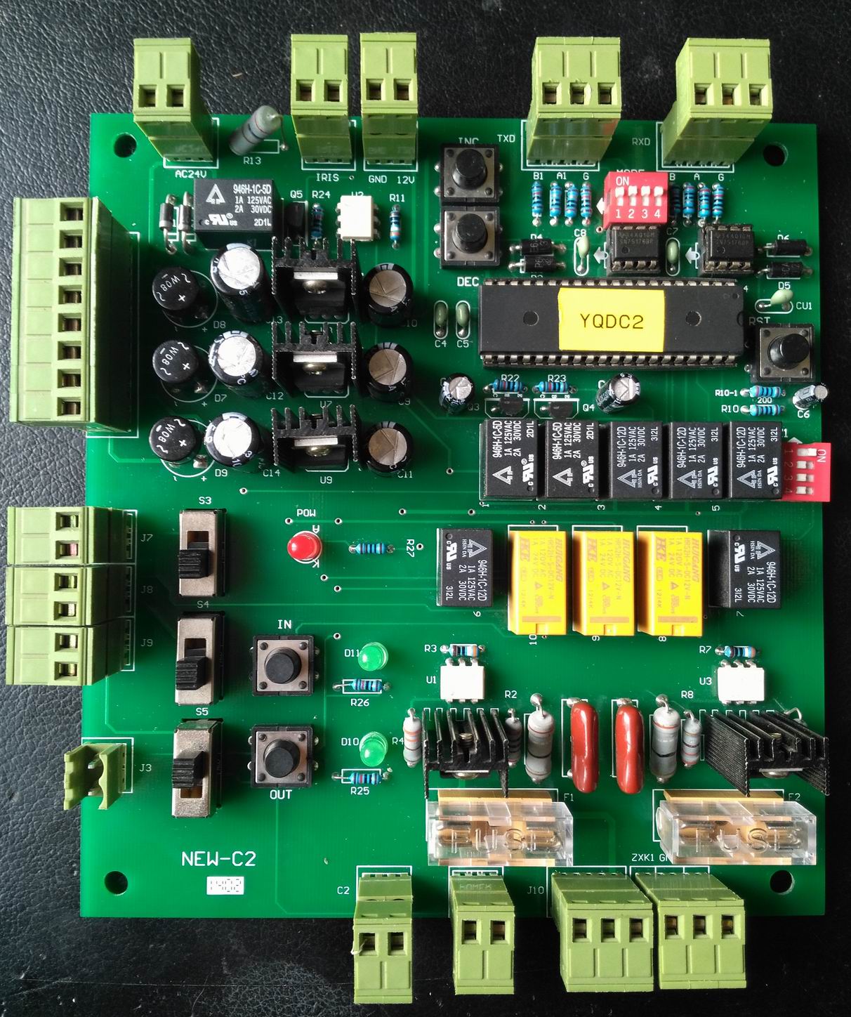 mạch điều khiển camera GS-QD-C2; YD03-2012, camera decoding control board NEW-C2